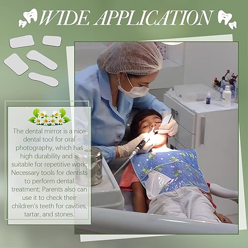 Miniatura 7 de 10 Piezas de Espejo Intraoral Dental con Reflector Oclusal para Fotografía Intraoral, Espejo de Dos Caras, Vidrio Plateado para Clínica Dental