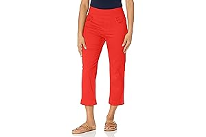 Petite Amanda Pull On Capri Black Stretch Pants