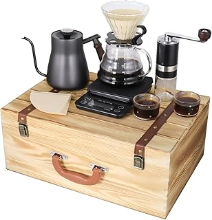 Sotech conjunto de cafeteira manual com 2 xícaras gotejador de café c