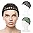 Hair Net Wrap Nets For Women 2 PCS Sleeping Sleep Cap Drying Curly Hair Crochet Press Hairnets Snood Wraps Cover Hairnet Workers Cap Mesh Head Caps Wrapping Long Curly Hair Overnight(green/black)