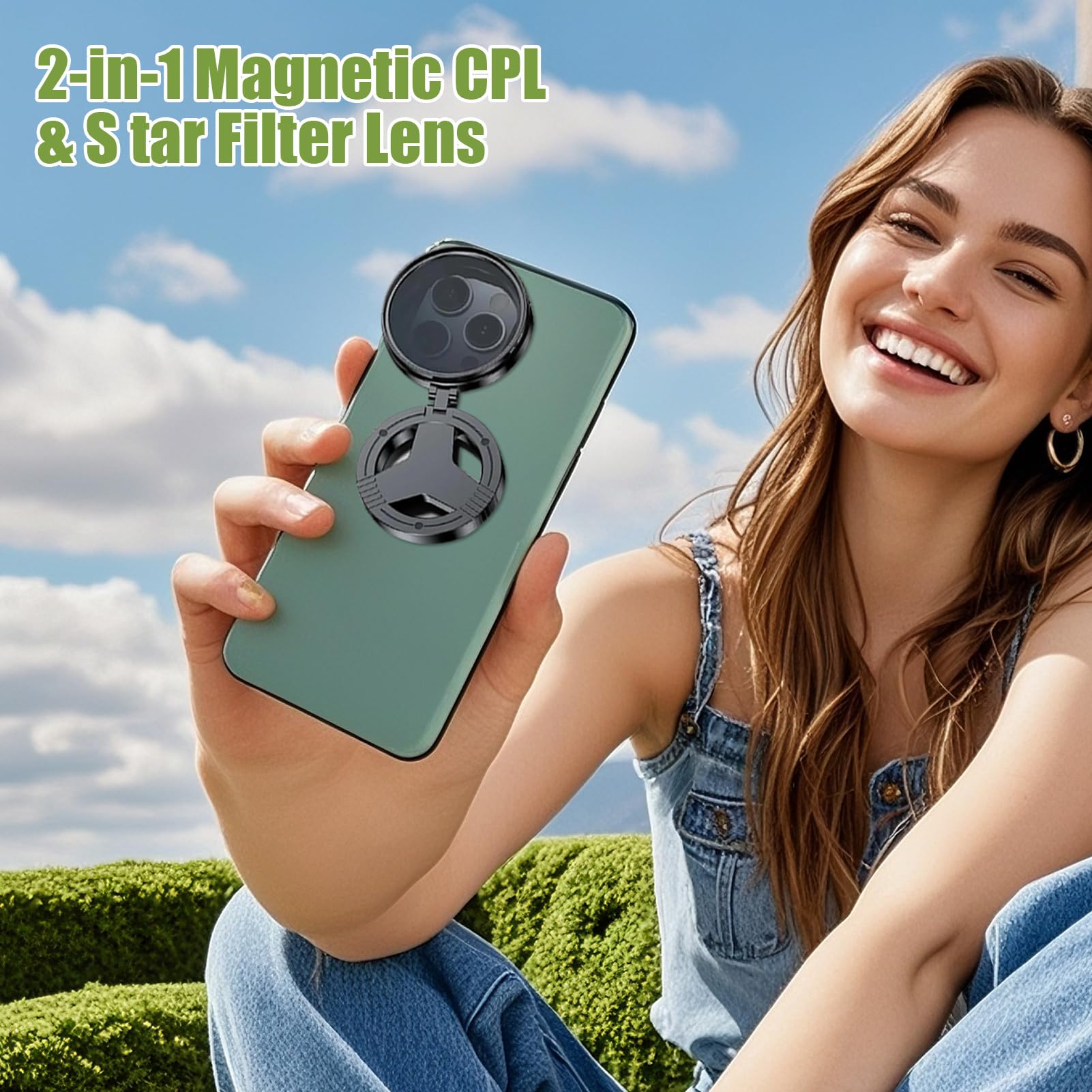 Magnetyczny uchwyt na obiektyw – adapter filtra do telefonu do fotografii, szklana konstrukcja PP z pierścieniem 52 mm, narzędzie antyodblaskowe, akcesorium do aparatu, do portretu podróży