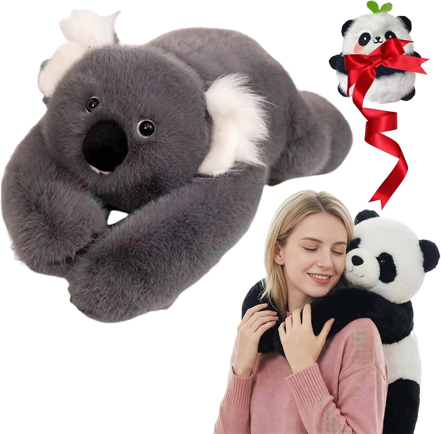 Weighted Stuffed Animal – The Panda Plush with Extra-Long Arms, Soft Huggable Weighted Plush for Relaxation, Comfort & Everyday Calm, for Home, Work & Travel (Panda-17.7'')
