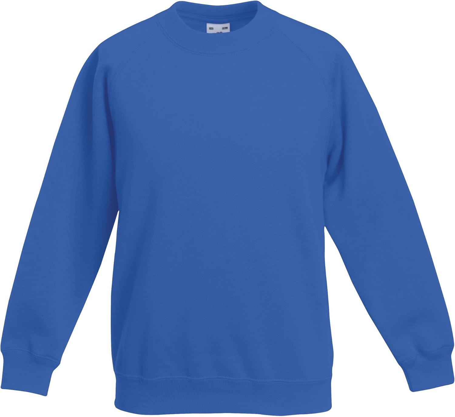 Fruit of the Loom Childrens Big Boys Raglan Sleeve Sweatshirt (Pack of 2) (5-6) (Royal)