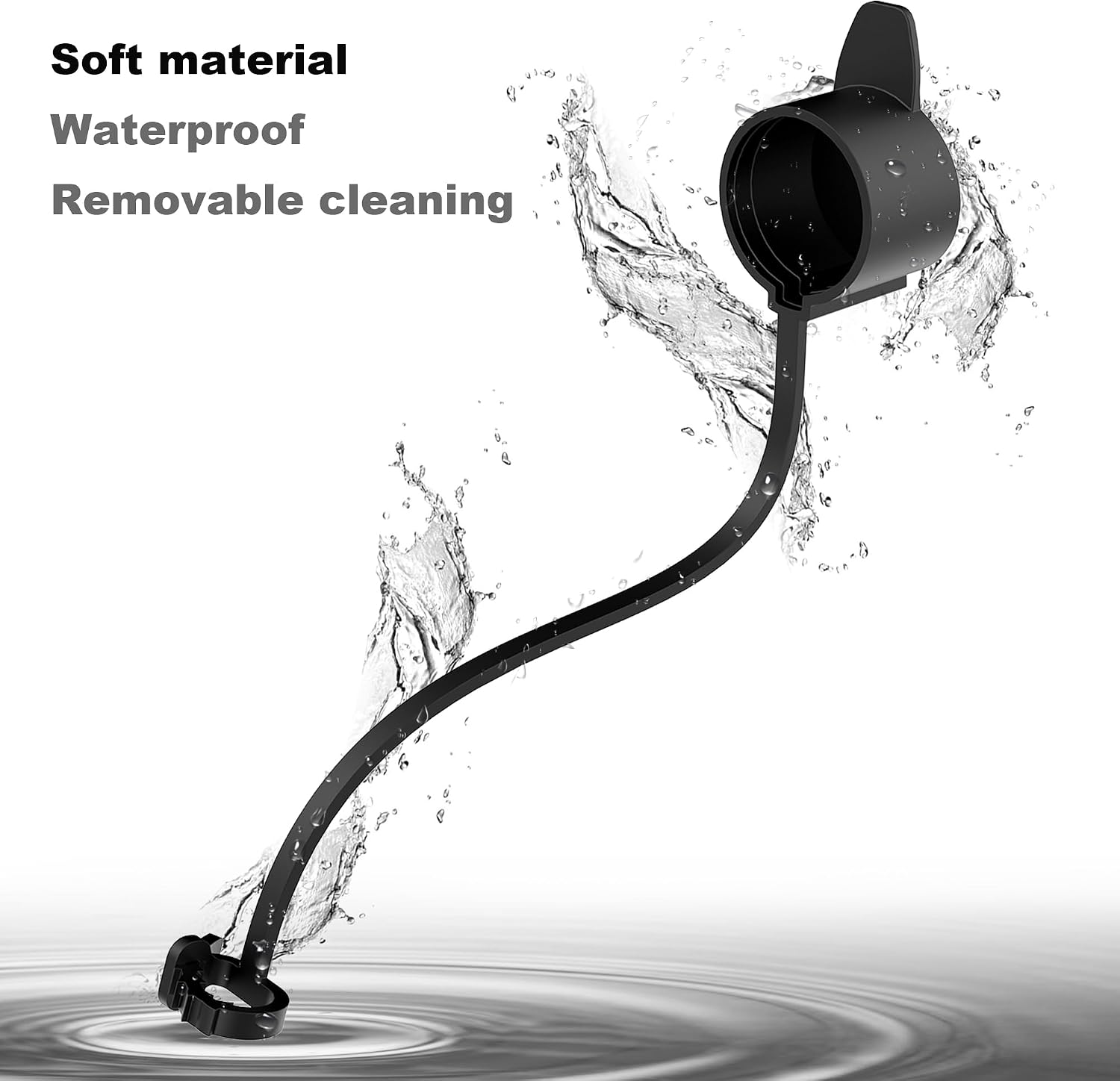 Adjustable Zip Tie J1772 EV Charger Plug Cover - Dustproof Protective Cap for J1772 Connector, Durable Replacement Dust Cover
