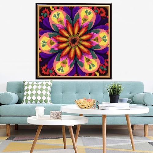 Miniatura 61 de Redxing Kits de punto de cruz estampados, kit de bordado para principiantes y adultos, gama completa de patrones de bordado, kits de iniciación