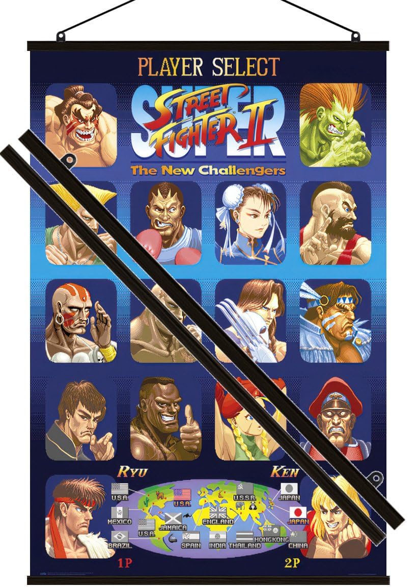 Amazon.co.jp: Street Fighter II - ゲームポスター(プレイヤー