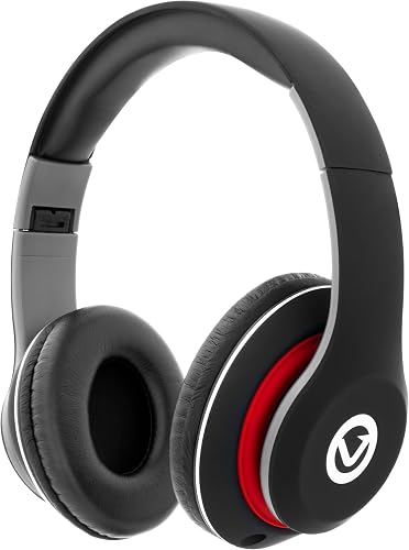 Volkano Falcon Wired Headphones - Built-in Mic, 3.5mm Aux, Black