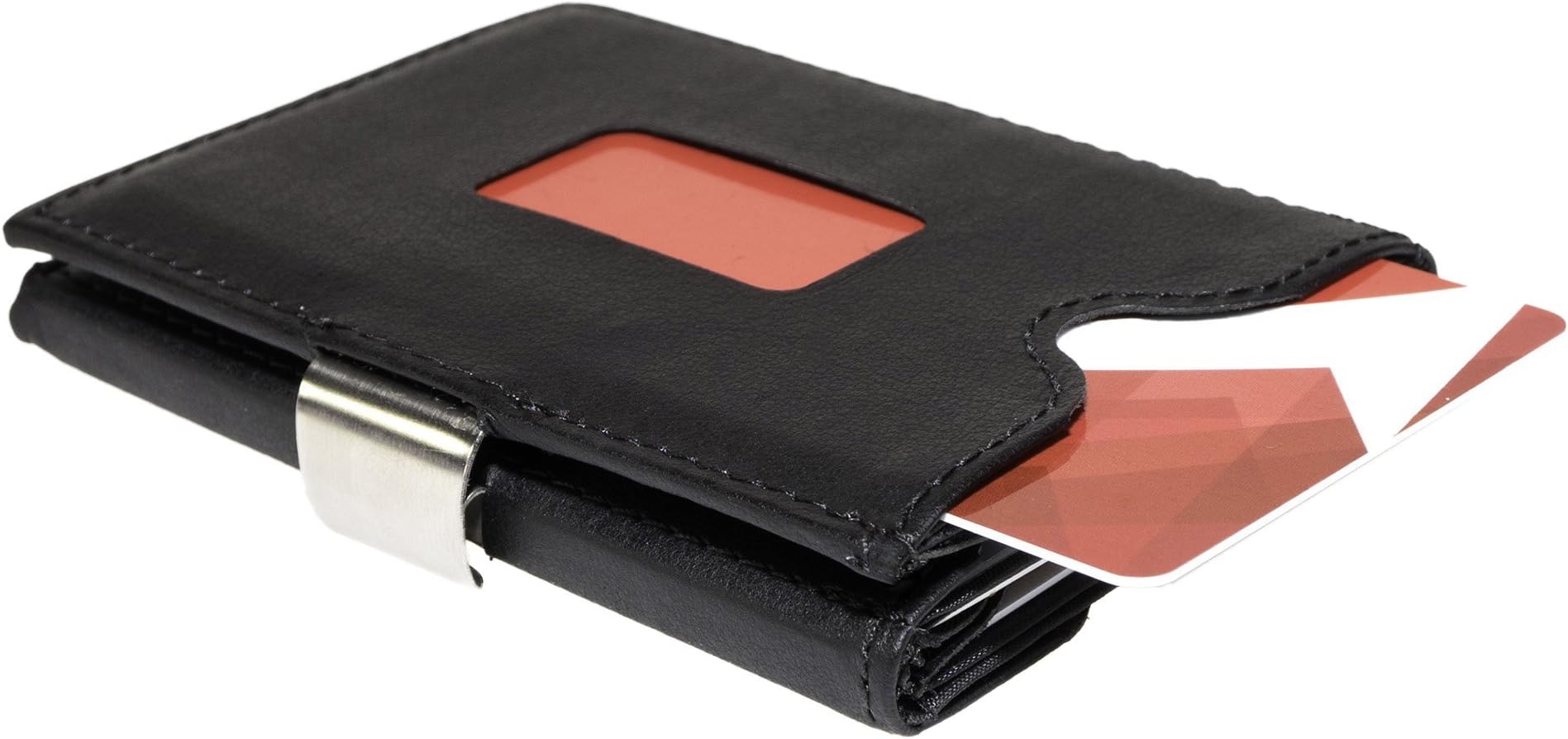 Sponsored Ad - The Ultimate Front Pocket Compact Minimalist Wallet - Black Leather - Card Holder, One-Size