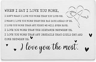 I Love You Gift Cards for Him, Wallet Card Love Note, Wallet Card Inserts for Him, Husband Wallet Card from Wife, Gift for...