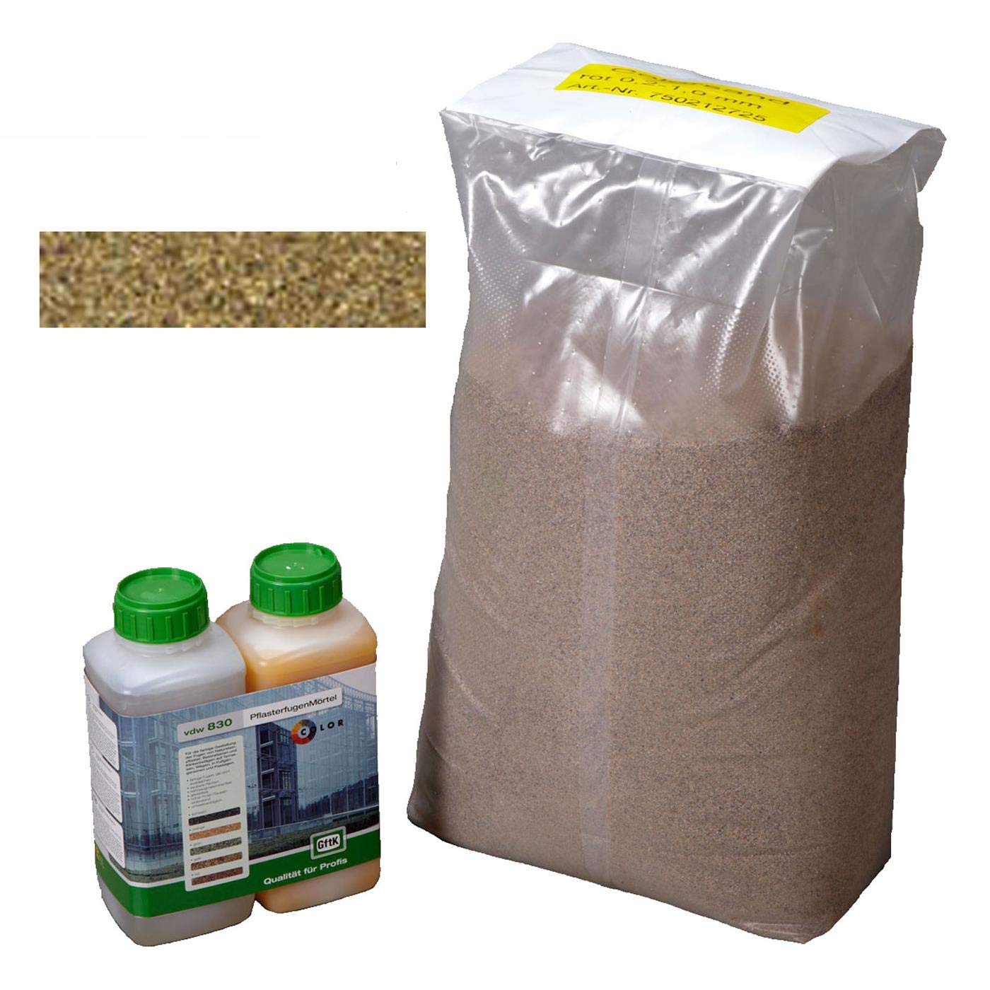 vdw 830 Pflasterfugenmörtel gelb 25kg inklusive 2 kg Bindemittel