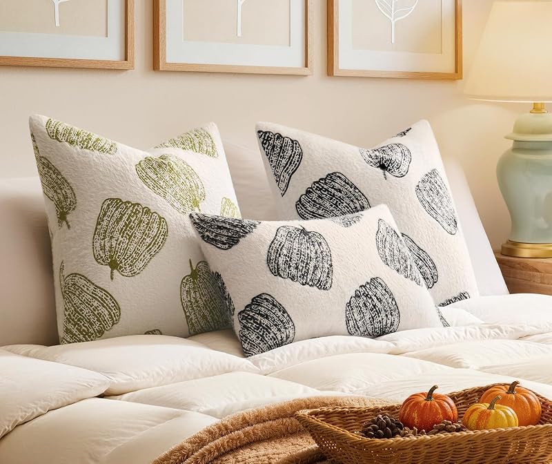GriNeed Throw Pillow Covers Set of 2 – Soft faux polyester material