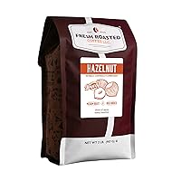 Vista 1 de Fresh Roasted Coffee, Decaf Hazelnut Flavored Coffee, 2 lb (32 oz), Medium Roast, Kosher, Whole Bean