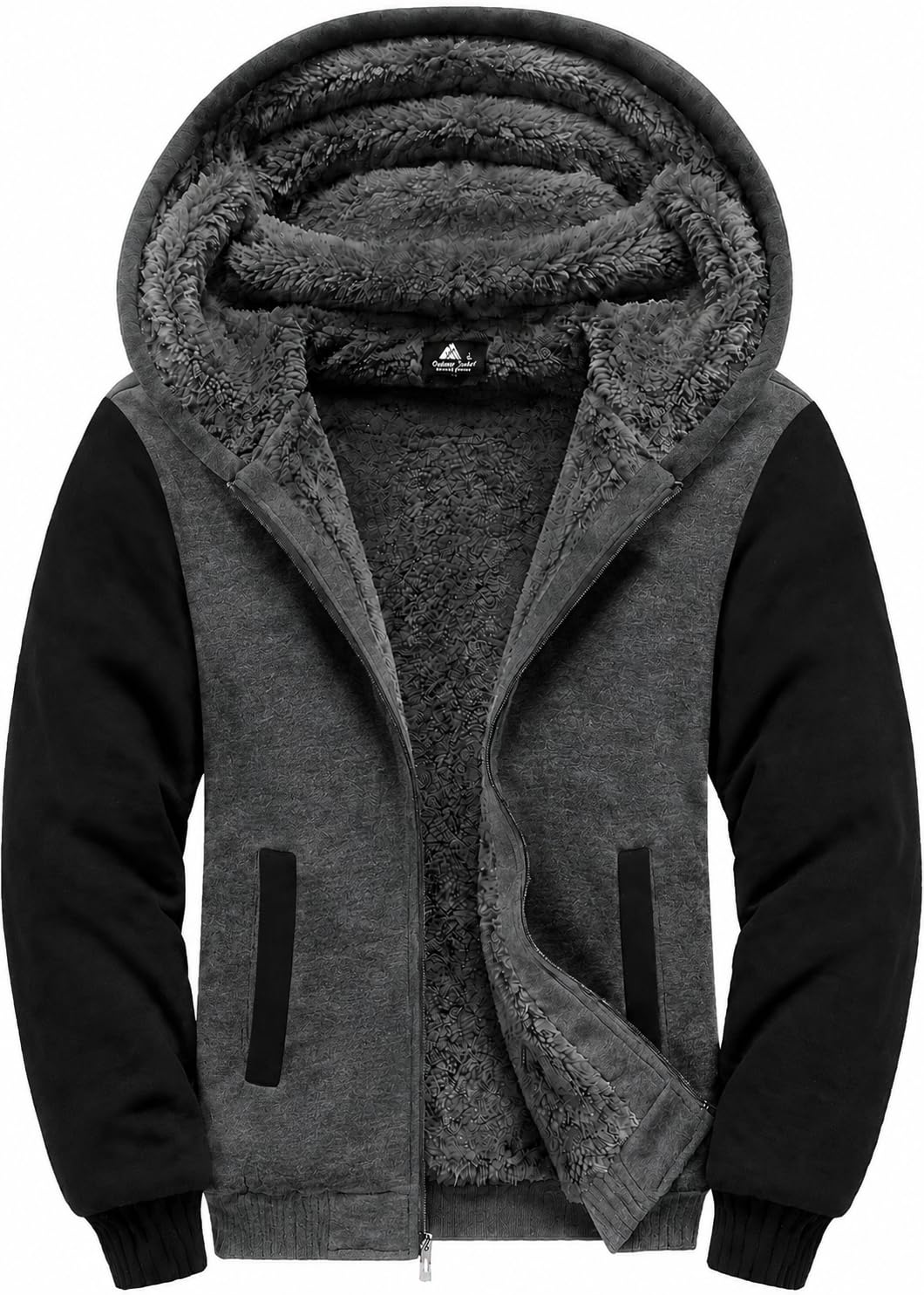GEEK LIGHTING Boys Sherpa Lined Hoodie Kids Fleece Jacket Sweatshirt