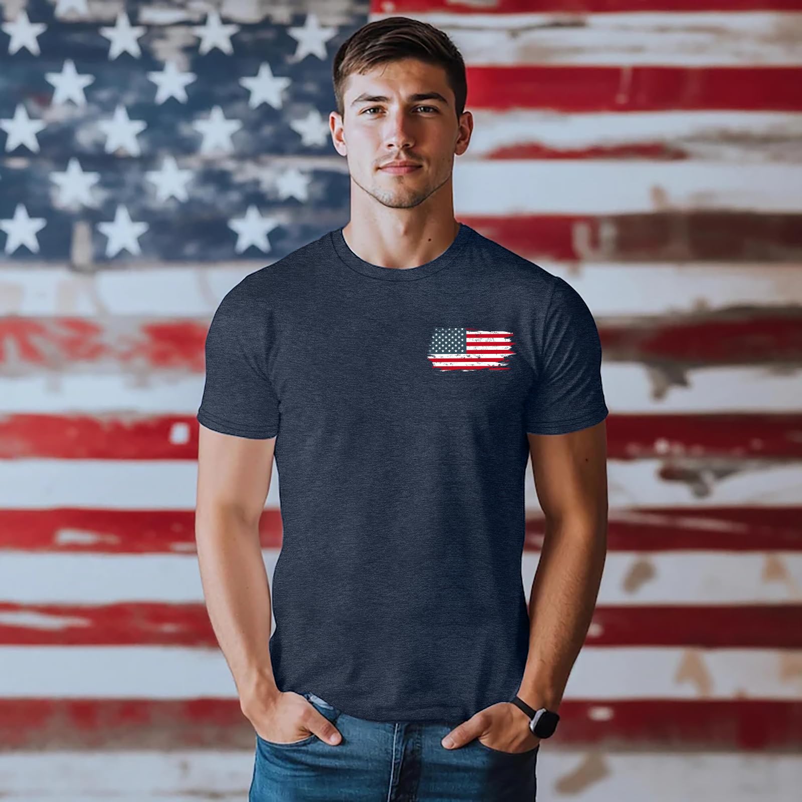 Men's 250 Anniversary USA Shirt American Flag T Shirt 250 Years America Anniversary Shirt Patriotic Shirts Tops - 2