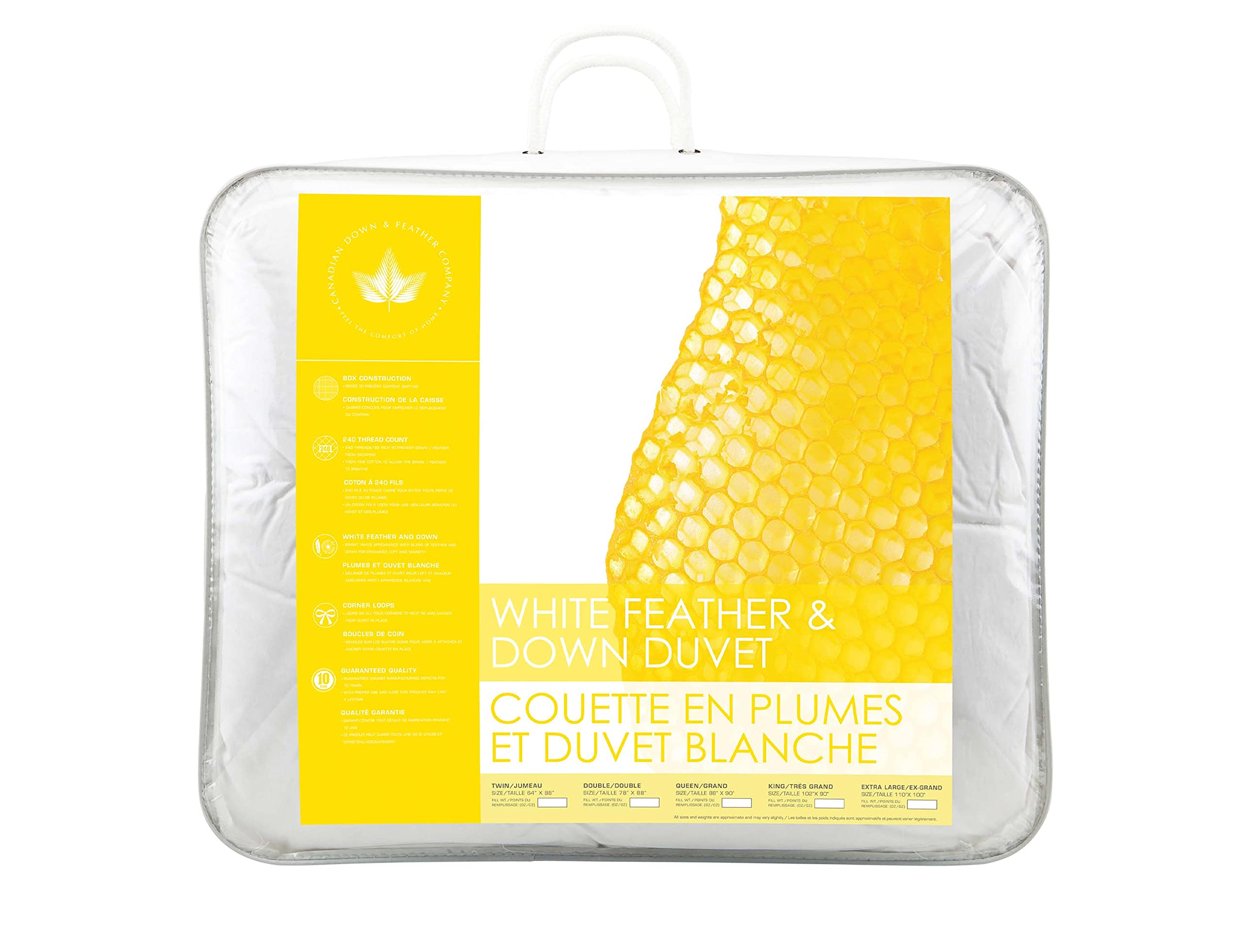 Buy Canadian Down & Feather Co Regular Weight White Feather & Down