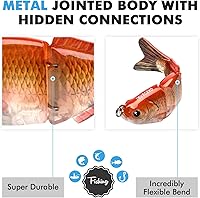 Vista 3 de TRUSCEND Easy Catch Swimmax with BKK Hooks, Magic Noisy Wiggling and Vibrating Actions for More Bites, Lifelike Fishing Lures for Bass Trout Walleye