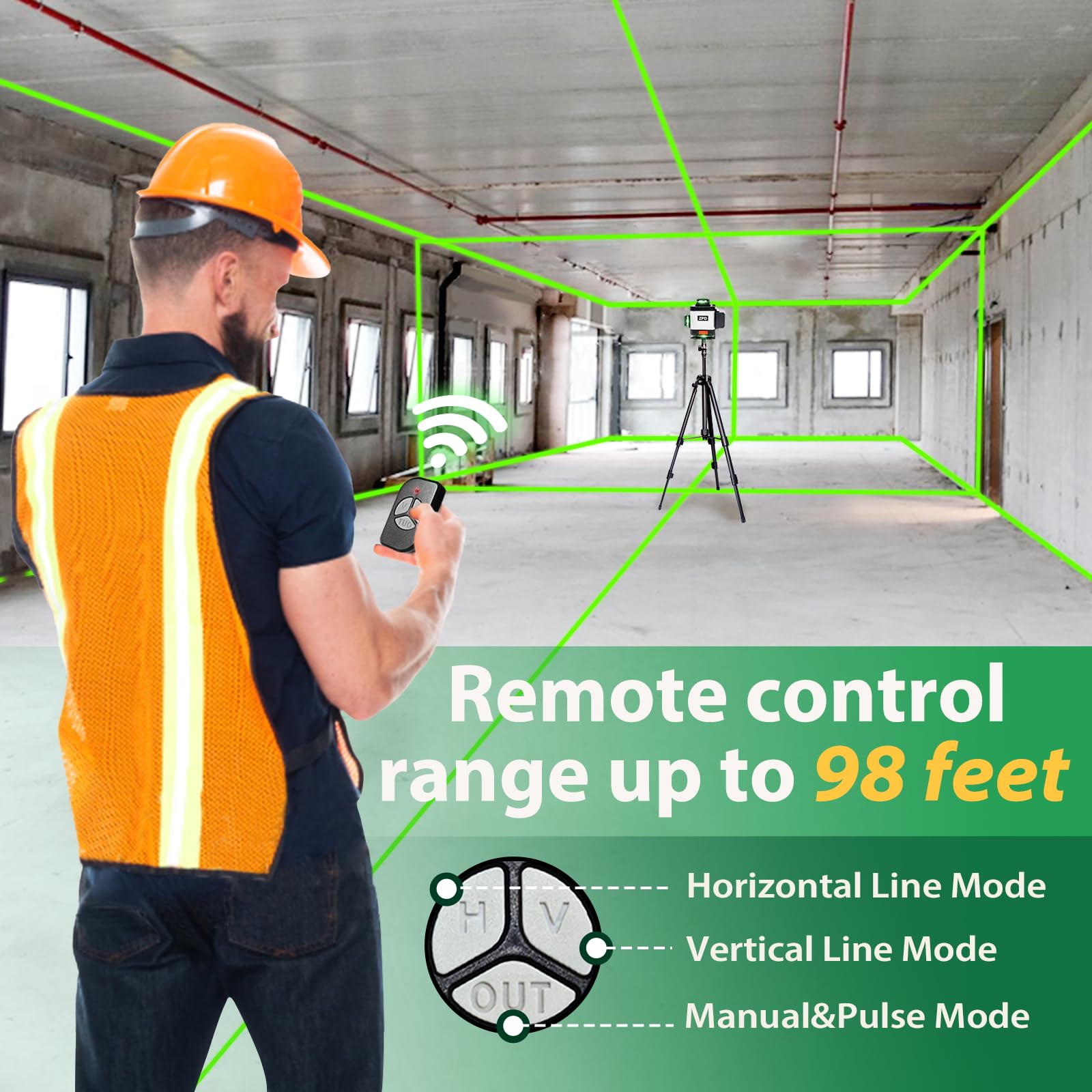 4x360 Laser Level with Tripod - Renovation & DIY -4