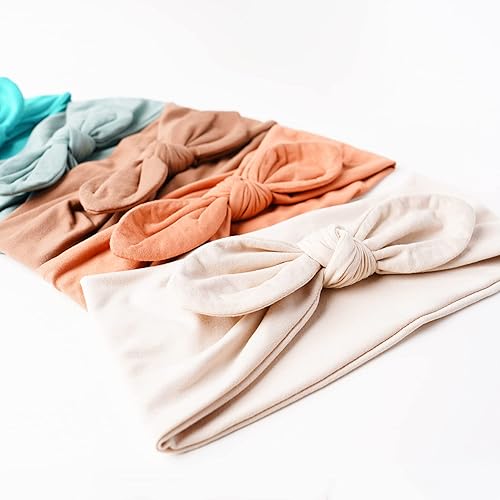 Miniatura 6 de Jesries Diademas para mujer, bandas antideslizantes para el cabello con lazos, orejas de conejo, entrenamiento, correr, deporte, sudor, banda