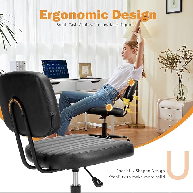 Silla de Oficina Giratoria Ergonómica con Soporte Lumbar Aju miniatura 3