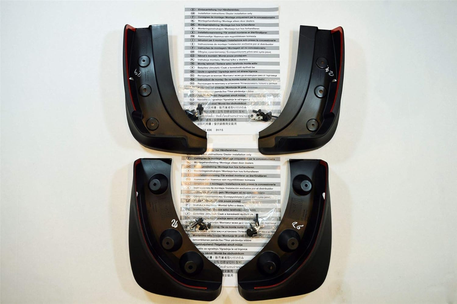 LSC 13432431 + 13432437 : GENUINE Set of Front & Rear Mudflaps/Splash ...