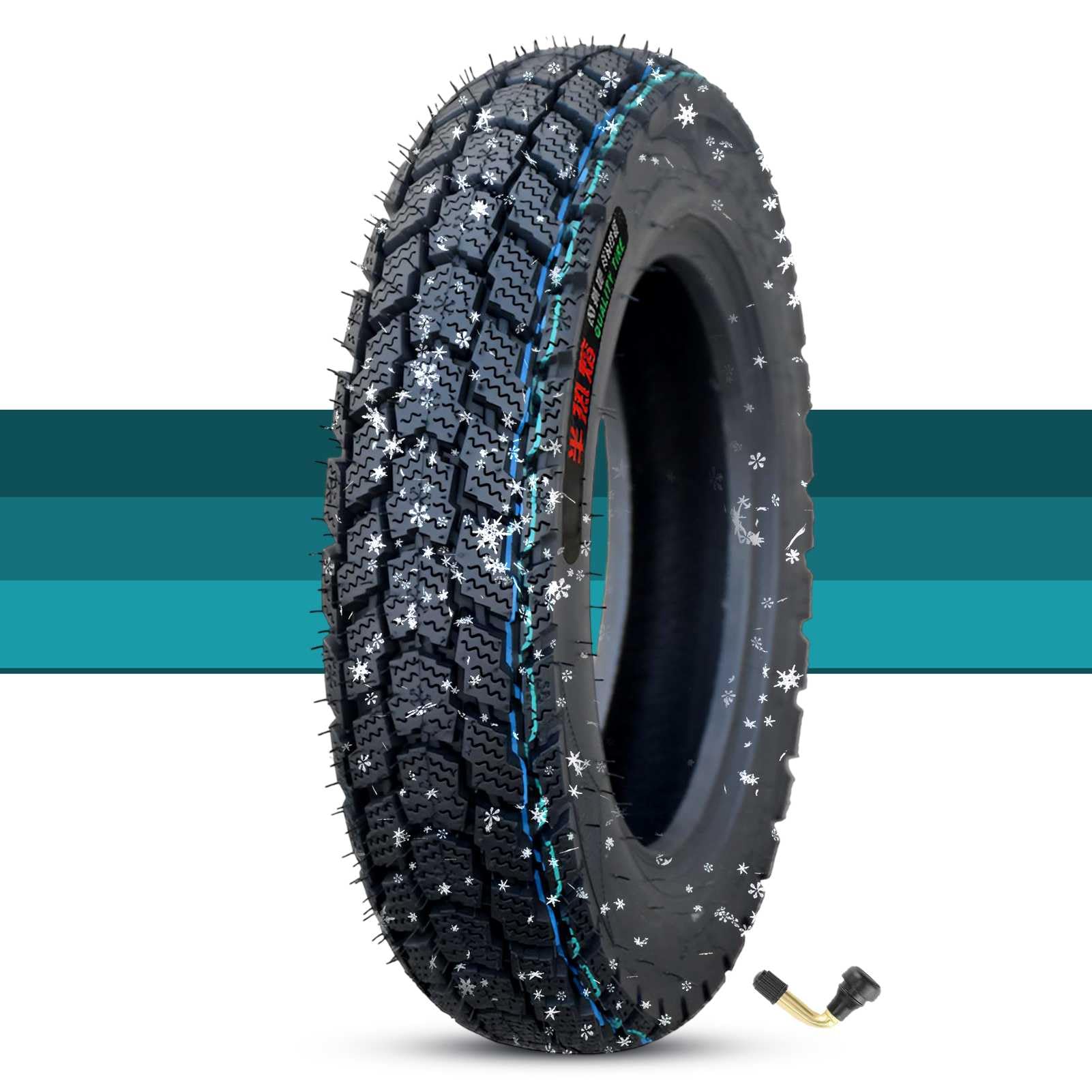 Amazon | 3.00-10 タイヤ 3.00 10 スノータイヤ 49P tl ブロックタイヤ