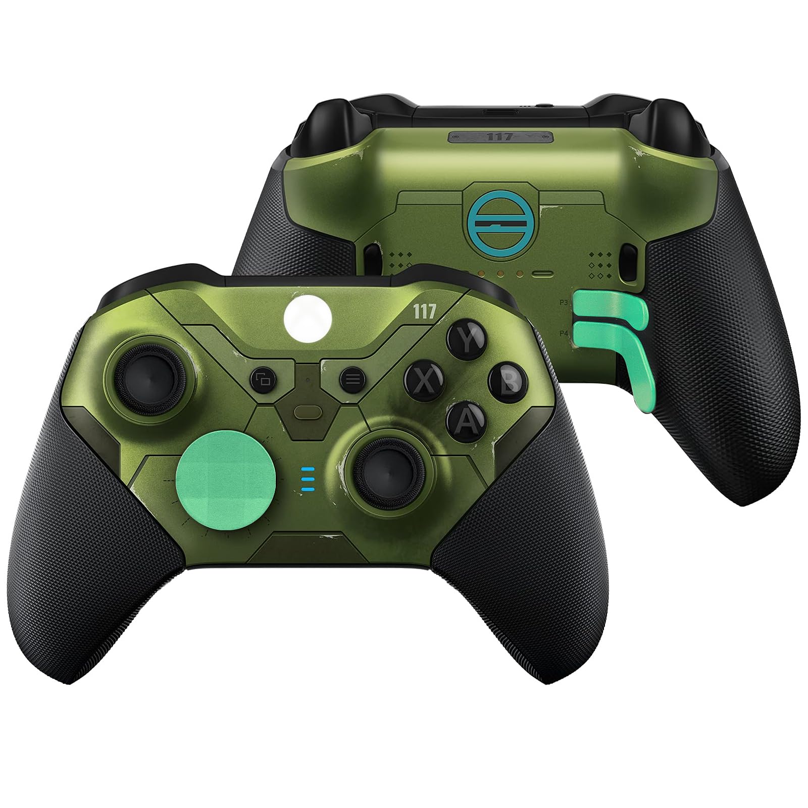 Gopiiphon 13-in-1-Ersatz-Daumenstifte für One Elite Series 2, Xbox Elite Controller Series 2 Zubehör Joystick Kit for Xbox Elite Wireless Controller Series 2 (Grasgrün)