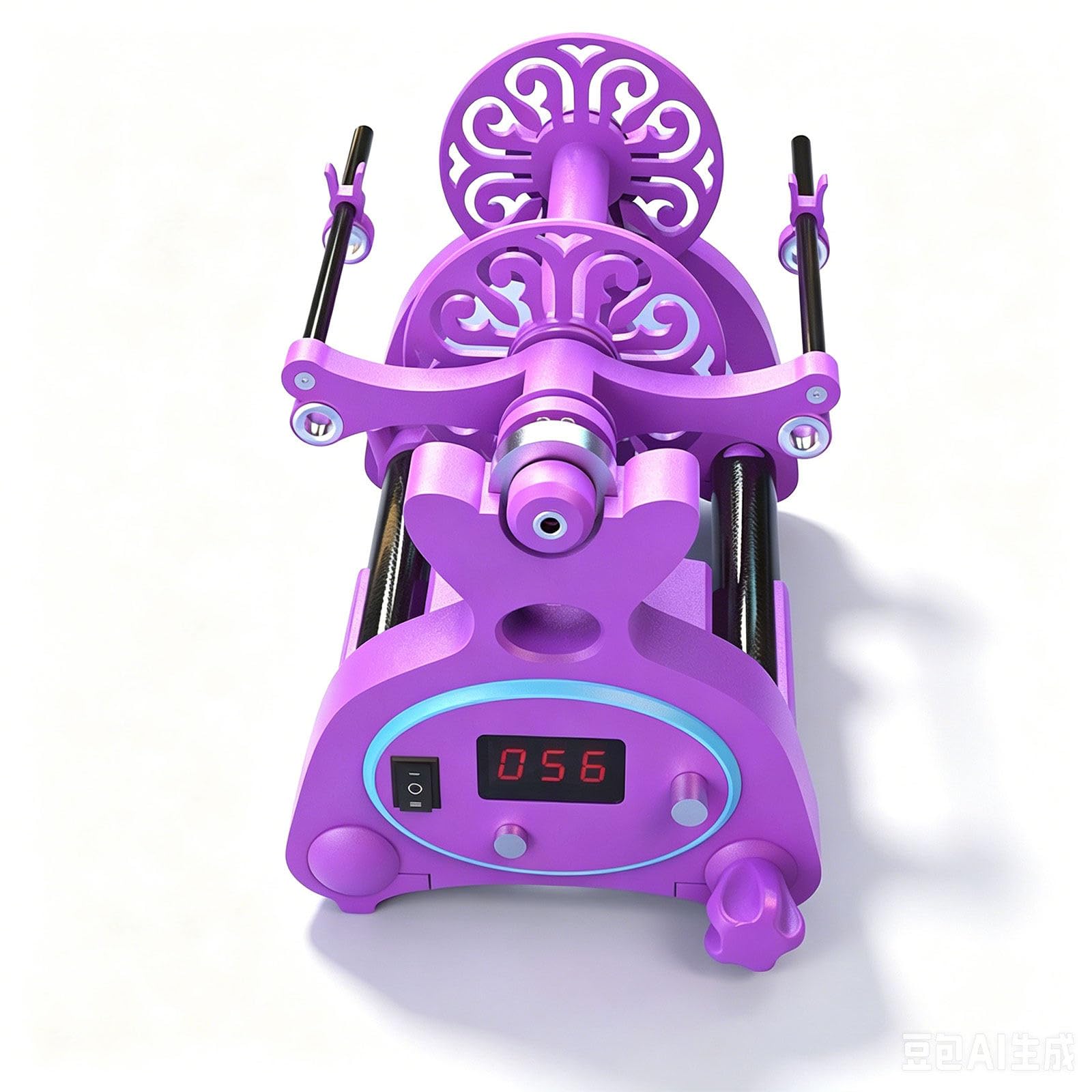 liuyunfeiGL Electric Spinning Wheel 800RPM, 8oz Wool Yarn Winder for Spinning Purple~Blue