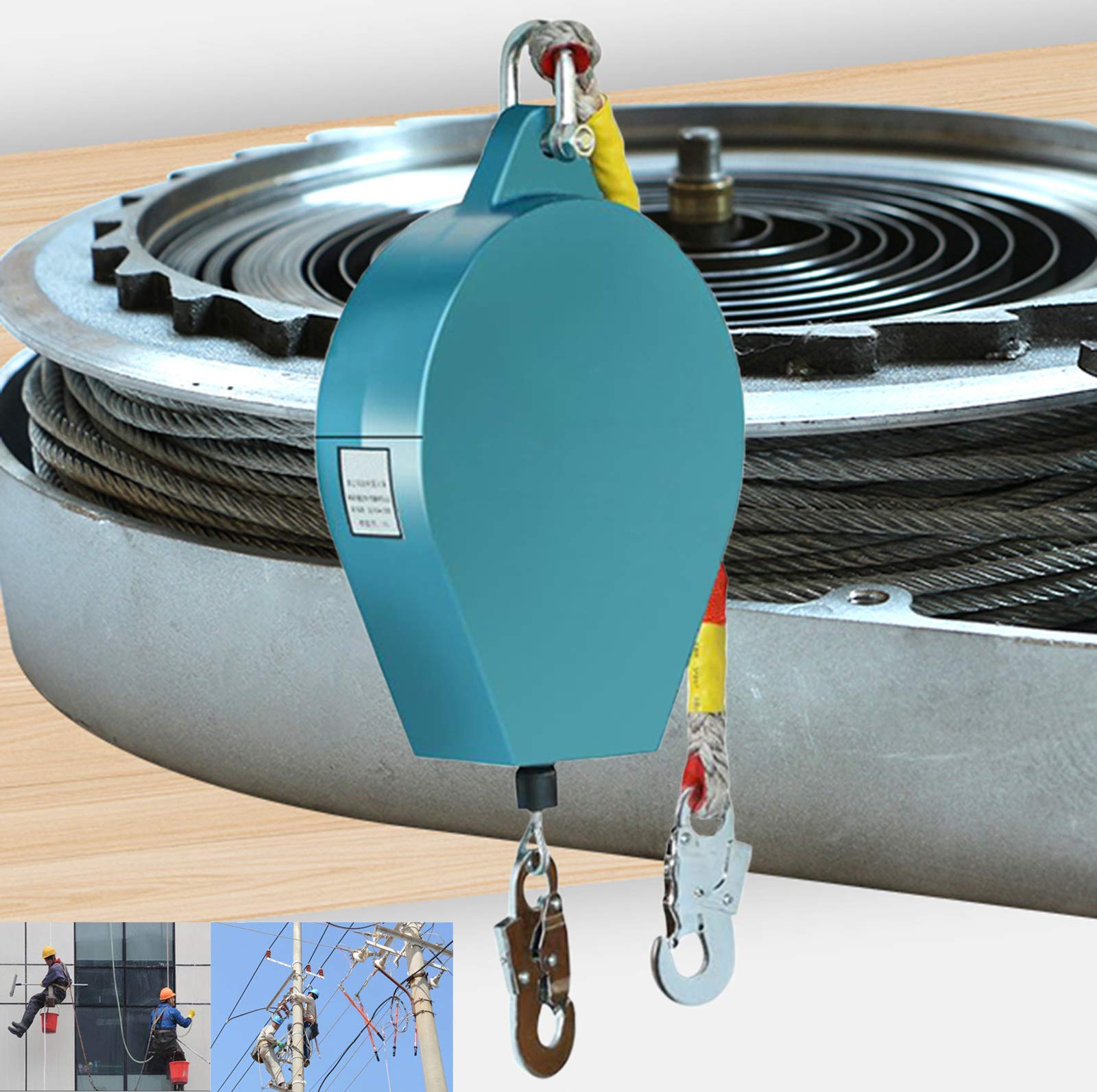 Buy STUFY Selfretracting Lifeline, Personal Fall Limiter with Alloy