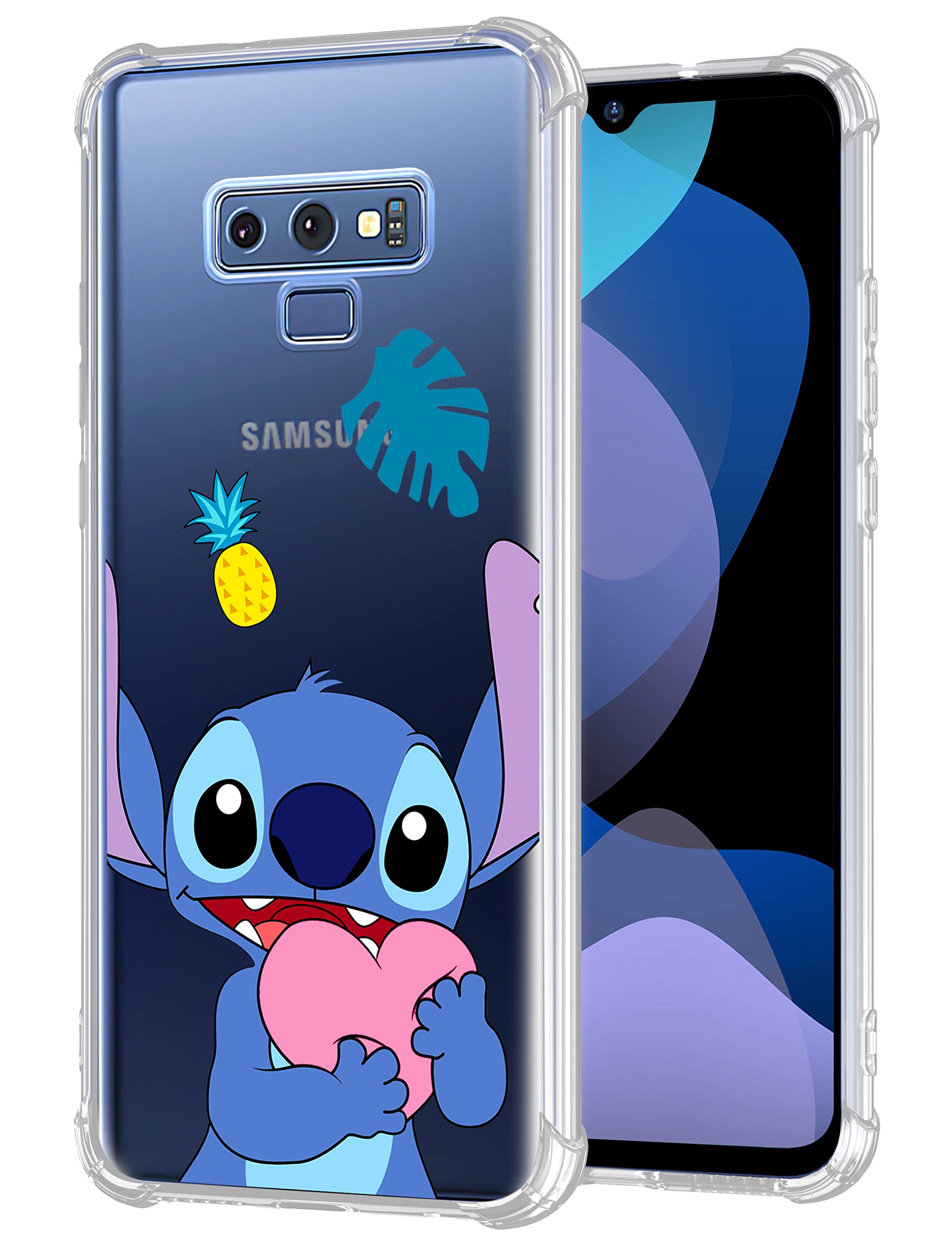 STSNanofor Samsung Galaxy Note 9 Case Cute Cartoon Character Design Phone Cases Girly for Women Girls Boys Kawaii Soft TPU Shockproof Funny Unique Cool Cover for Samsung Galaxy Note 9(Love Stitc)