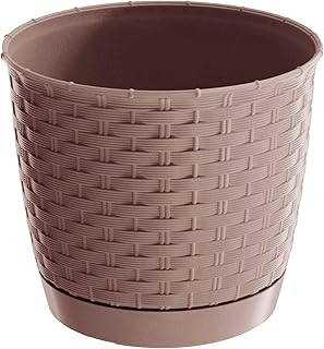 Prosperplast Ratolla Round flowerpot 14.5 cm mocca
