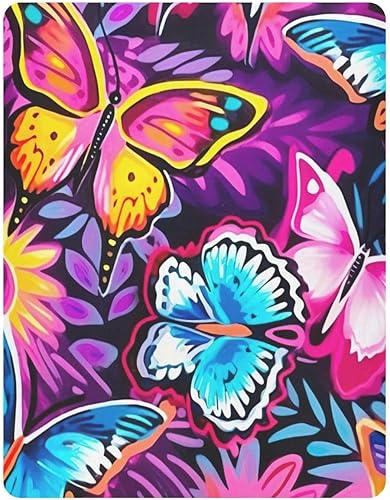 Miniatura 2 de Kigai Fitted Crib Sheet for Boys Girls,Colorful Butterfly Jersey Knit Baby Sheet for Standard Crib and Toddler Bed Mattresses, Cozy Soft Breathable,