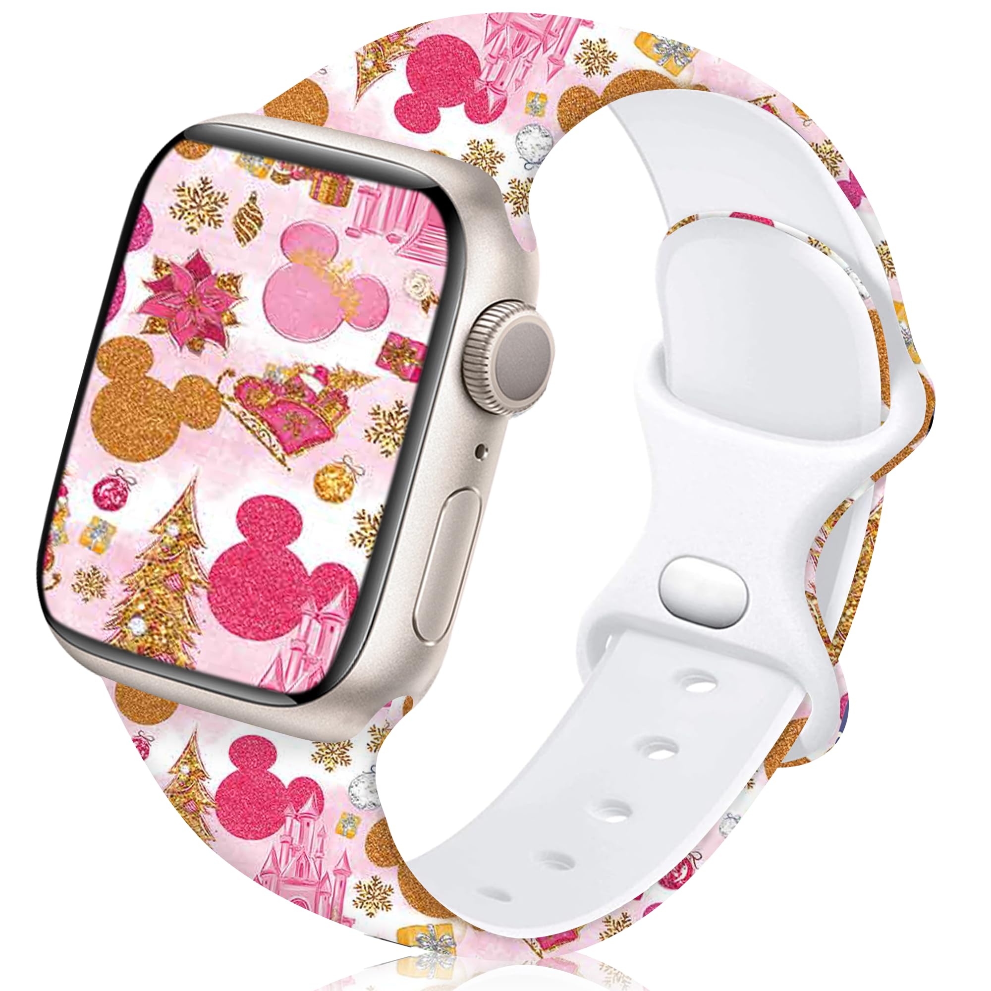 Aniaboho Compatible with Dressy Designer Silicone St. Patrick's Day for Apple Watch Bands for Women Men, Lucky Clover iWatch Bands for Apple Watch