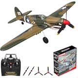 LEAMBE RC Plane 4 Channel Remote Control Airplane - Ready to Fly P-40 Warhawk RC Airplane for Beginners Adult with Xpilot Stabilization System & One Key Aerobatic