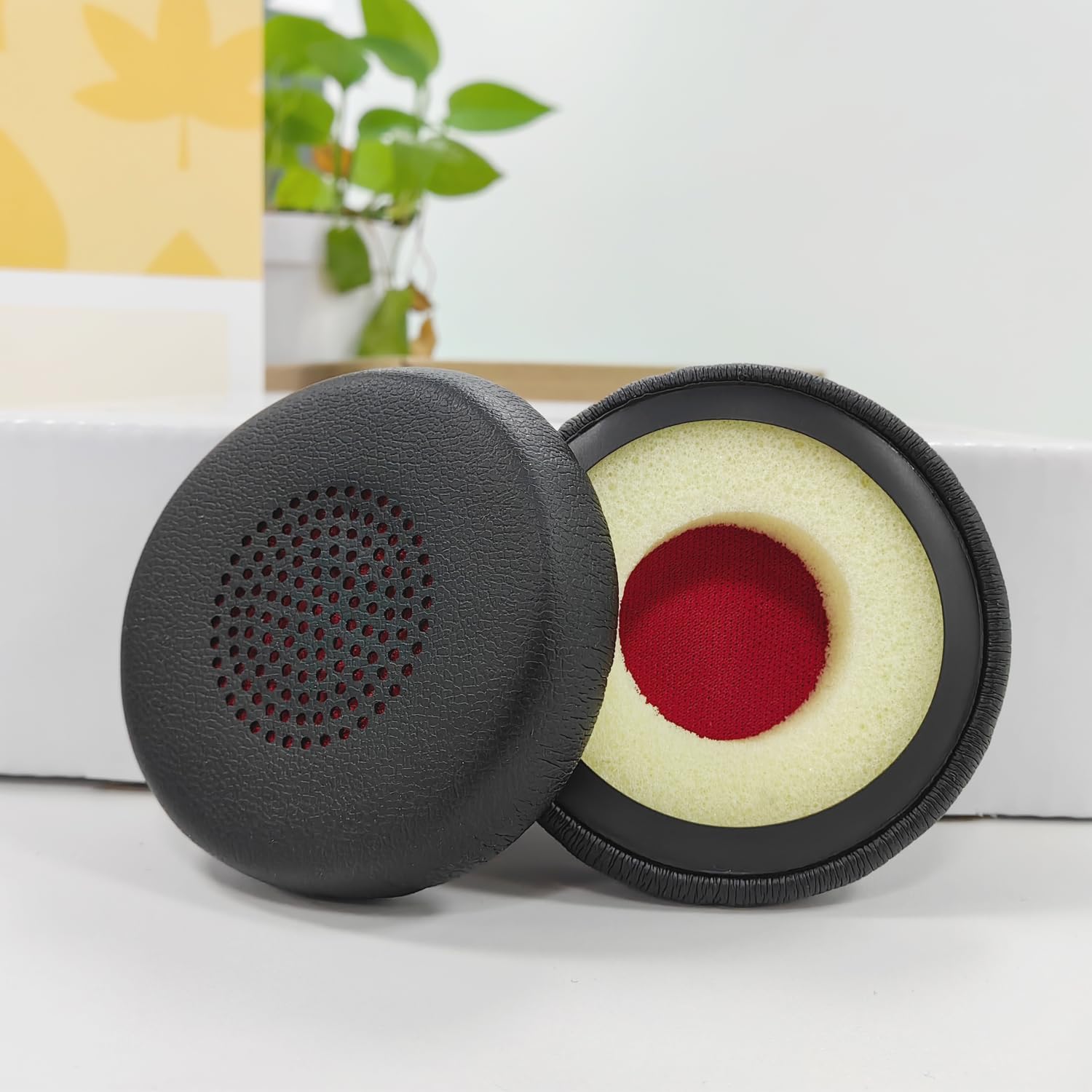 Jabra Replacement Ear Pads, 58mm Headset Ear Cushions for Jabra Evolve 65UC 65MS 40UC 40MS 30US 30II 20SE 20UC 20MS / Plantronics Blackwire C310 C320 C3200 C3210 C3220 C3320 Headphone(2 Pack) - Image 7