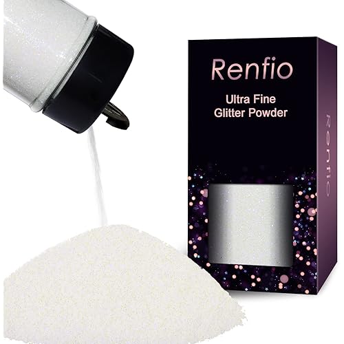 Renfio Opal Ultra Fine Glitter Powder Metallic Resin Glitter PET Flakes Crafts Sequins 1/128" 0.008" 0.2mm Epoxy Chips Flakes for Tumblers Slime Decoration 1.75 Oz (50g) - Yellow Opal