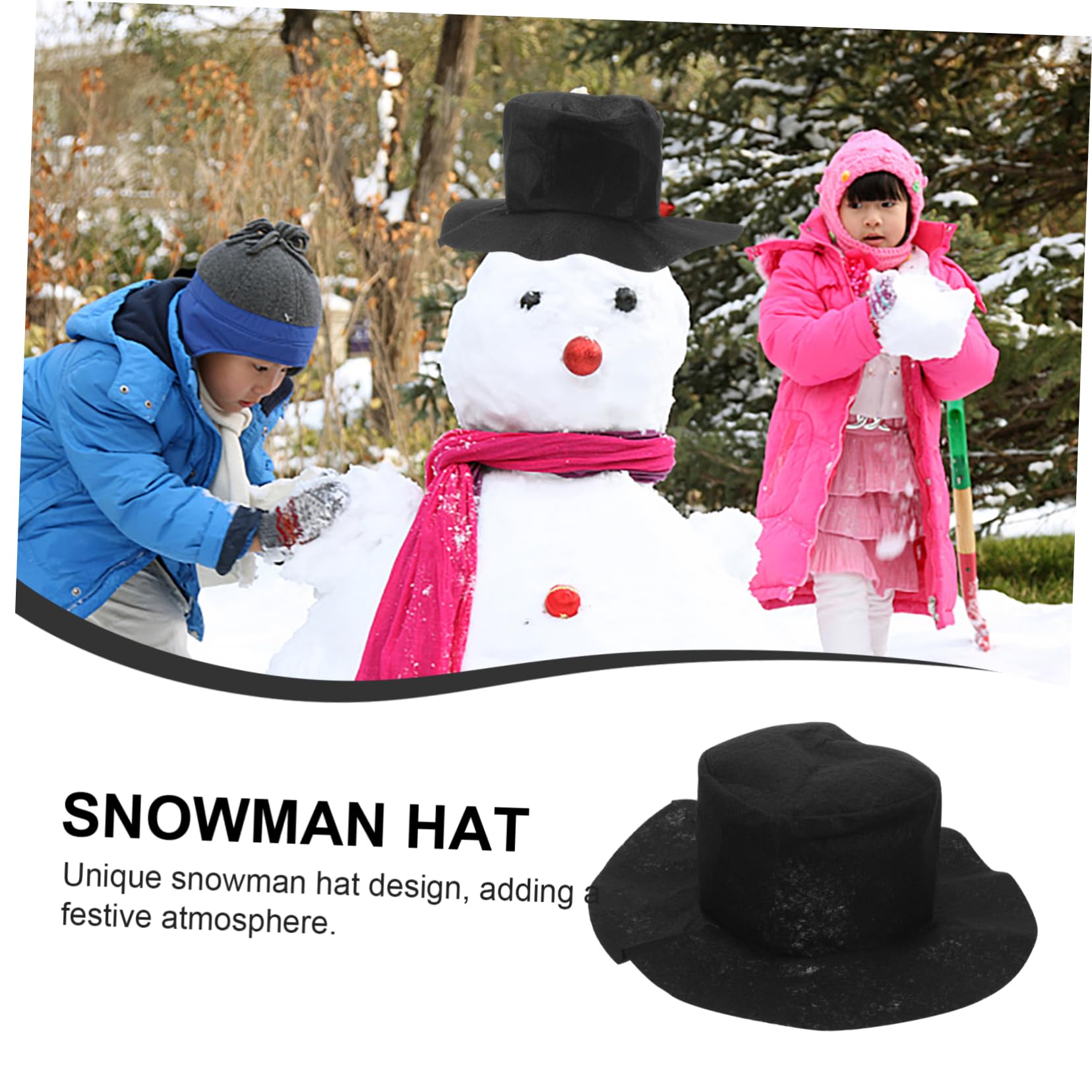 Zerodeko 2 Sätze Weihnachtskostüm Outfit Weihnachts-Schneemann-Kostüm drinnen Weihnachtsdekorationen eisig weihnachtsschneemann requisiten weihnachtsschmuck schneemann selber machen hölzern