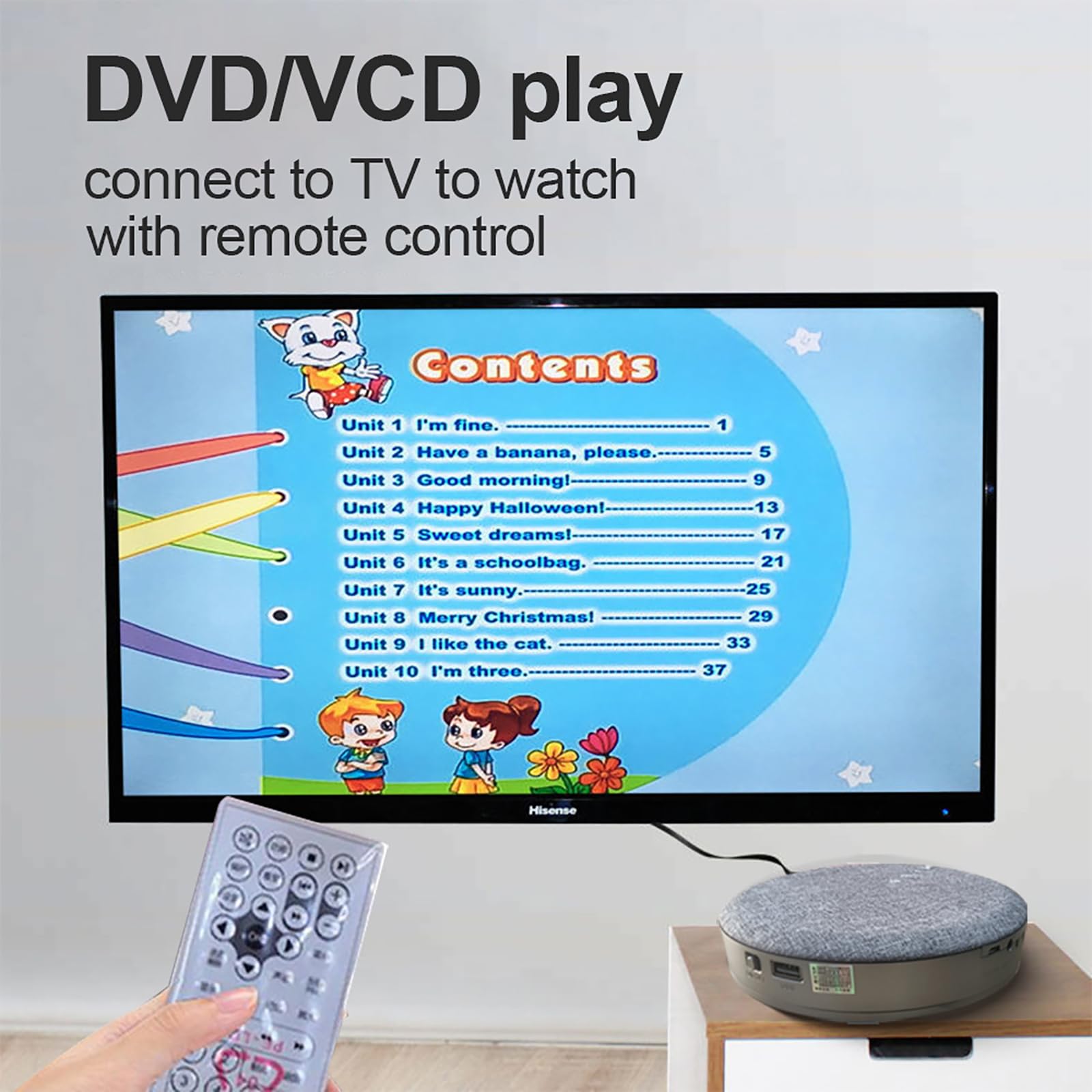 Reproductor CD Portátil, Altavoces Estéreo Bluetooth, Compatible Reproducción Disco U/Reproductor De MP3, Entrada/Salida Auxiliar, para Escuchar Tus Canciones Favoritas Cualquier Momento