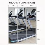 VASUHOME Home Gym Mirrors 12 Inch x 12PCS, HD Glass Wall Mounted Mirror Tiles for Gym, Bedroom, Living Room, Door, Closet
