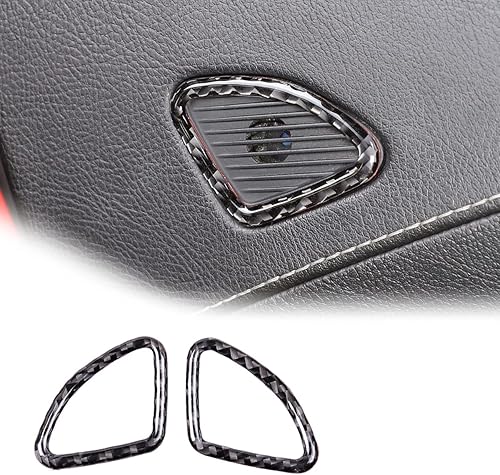 Adhesivo de fibra de carbono suave para marco de altavoz de puerta interior para Chevrolet Corvette C7 2014-2019 para puerta de automóvil,
