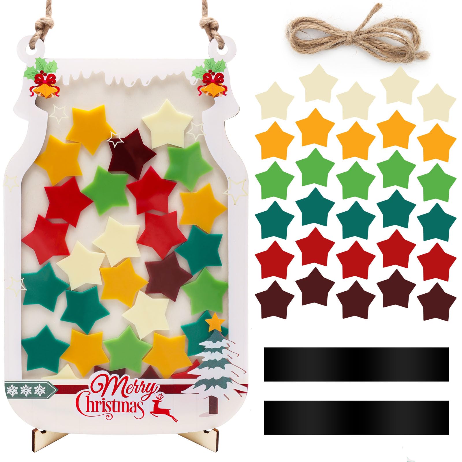 Reward Incentive Jar with Stars, Winspeed Stars Incentive Jar for Class Reward Behavior Chart for Traning Rewards Incentive Behavior Reward System