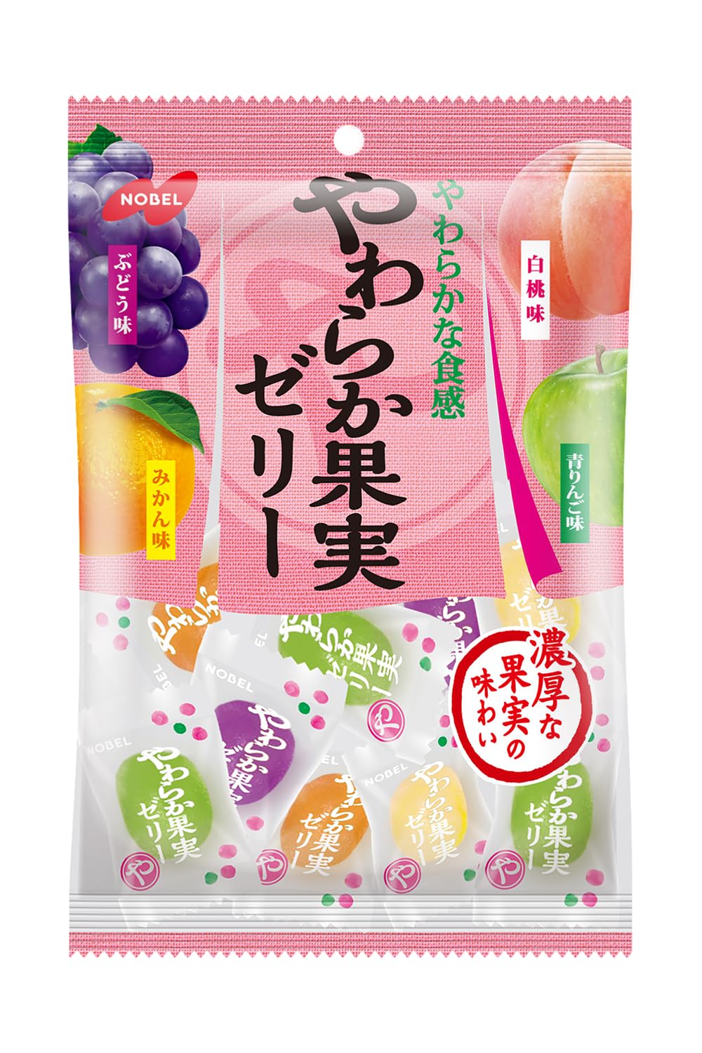 Amazon.co.jp: ノーベル製菓 やわら果実ゼリー 230g×6個 : 食品・飲料