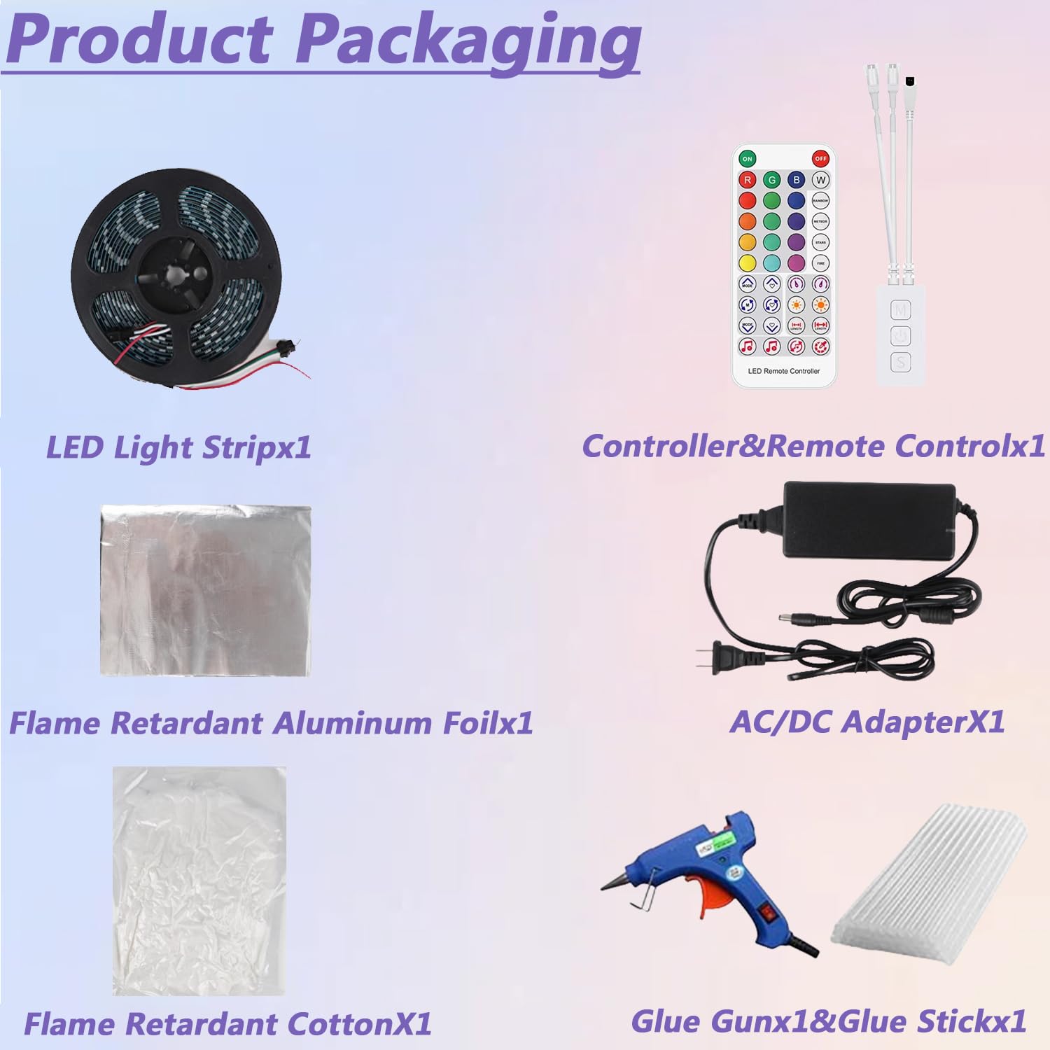 Luci a LED a nuvola per soffitto, soffici illuminazione d'atmosfera per camera da letto, sala giochi, feste, garage, club, bar, fai da te creativo 35 m