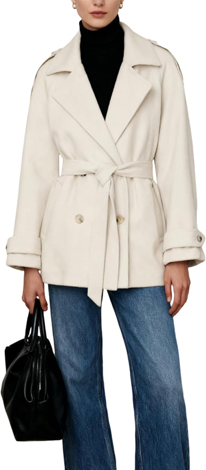 Styled Look Featuring Yeokou Notch Lapel Button Jacket