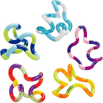 Tangle Jr Classic (5-Pack) - Genuine Fidget Toys - Twisty Fidget Pack for Kids and Adults - Fidget Toy for School - Gift for Teens and Adults image 7