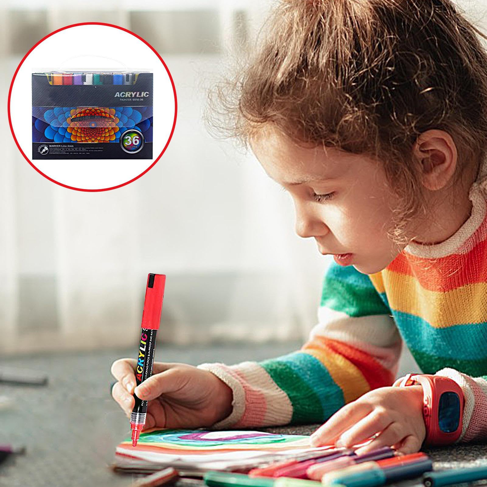 Acrylstifte Malstifte, Stoffmalstifte, wasserdichte Kleidungsmarker | schnell trocknender Bastelstift für Kunstmaterialien Erwachsene Kinder Handwerk