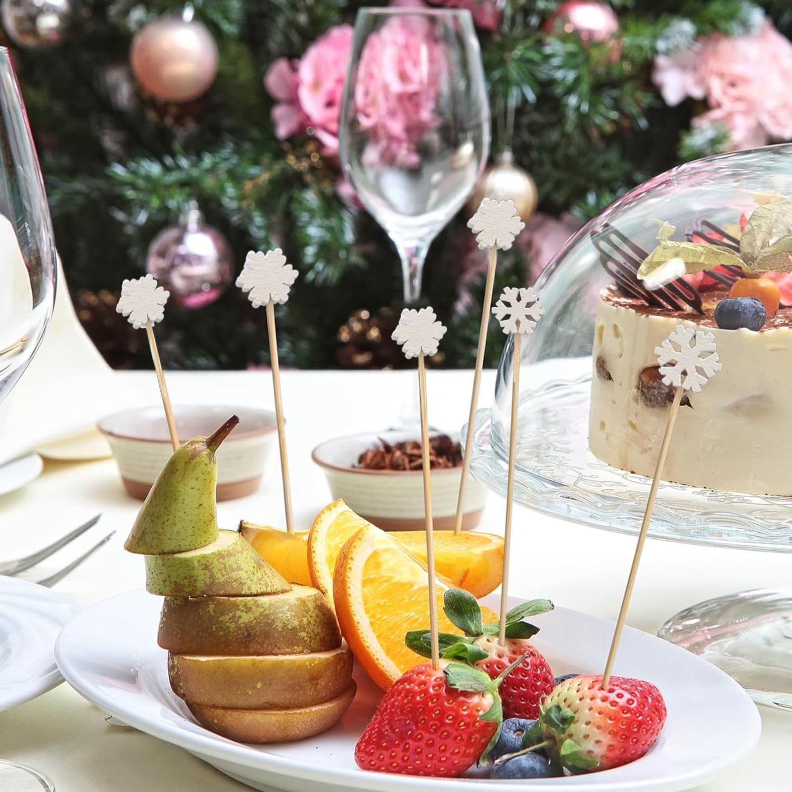 Bastoncini da cocktail di Natale,Picks da cocktail di Natale | Spiedino di
