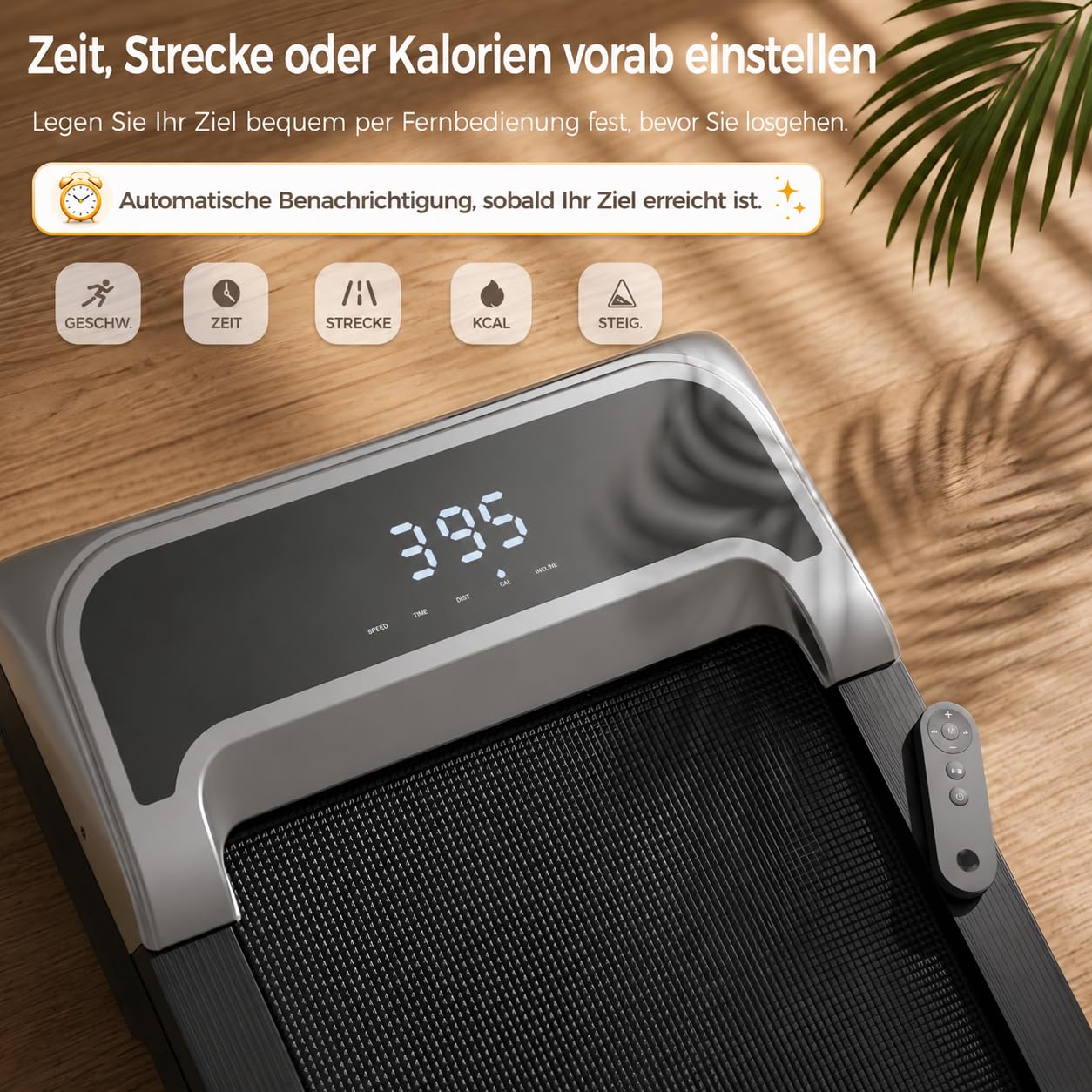 Niceday Laufband für Zuhause, 18% Steigung, 14 KM/H, Profi-Laufband | 46cm große lauffläche, Klappbar, Leiser 3HP Motor, 120 kg Tragkraft, Gelenkschonend für Zuhause