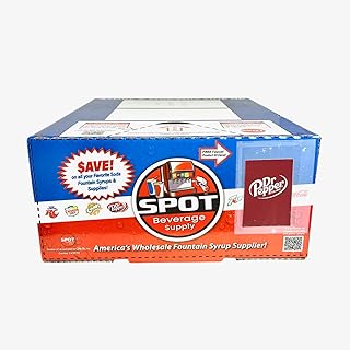 Premium Name Brand Fountain Syrups 2.5 Gal. Bag-in-Box (Dr Pepper)