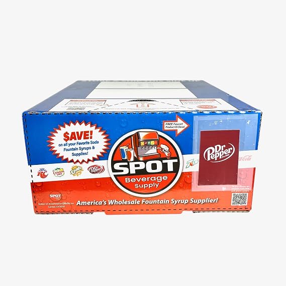 شراب النافورة ذو العلامة التجارية Spot Beverage Premium 2.5 جالون. كيس في صندوق (دكتور بيبر)
