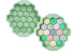 2 Pcs Honeycomb Bees Silicone Cake Mold, Top Kitchen Baking Supplies Ice...